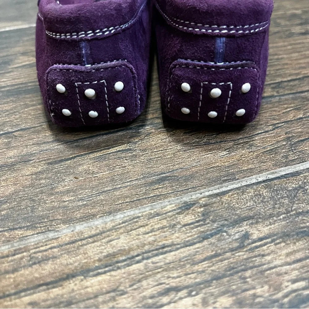 Tod’s Toddler Purple Moccasin Shoe